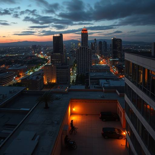 Downtown Los Angeles Rooftop - Video Shooting Location